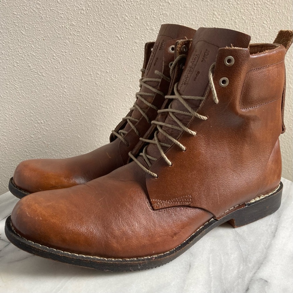 Timberland Boot Company Brown Leather Boots Mens 10
